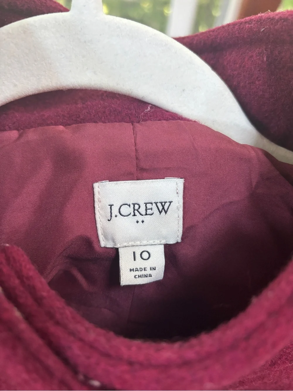 J Crew Button City Coat